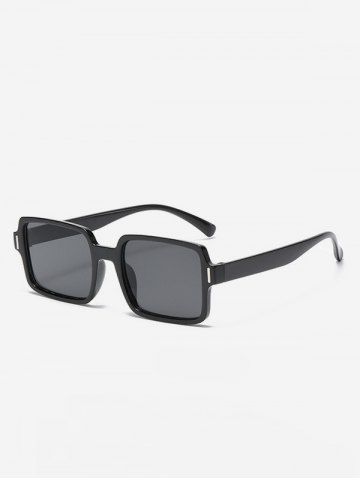Square Frame Sunglasses - BLACK