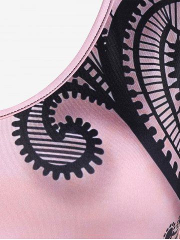 Plus Size 3D Swan Printed Short Sleeves T Shirt