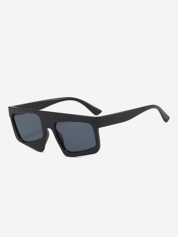 Rectangle Lens Fashion Sunglasses - BLACK