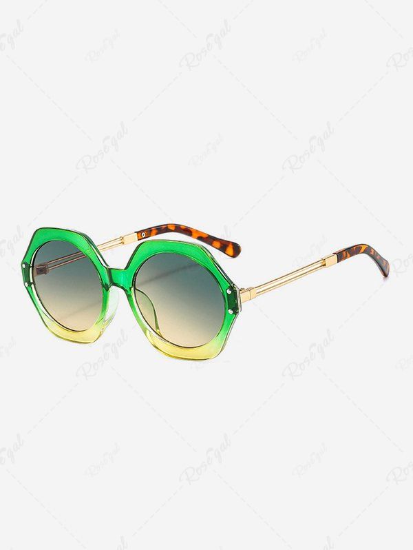 Latest Round Lens Irregular Frame Sunglasses  
