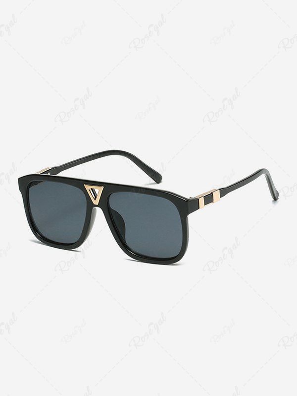 Sale Metal Design Solid Color Lens Sunglasses  