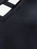 Robe Trapèze Croisée à Imprimé Fleurie de Grande Taille - Noir 1X | US 14-16