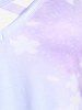 Robe Croisée en Couleur Ombrée à à Imprimé Fleurie de Grande Taille - Violet clair 1X | US 14-16