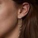 Sparkling Rhinestone Star Metal Chain Tassel Pendant Drop Earrings -  