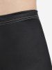 Plus Size High Waist Colorblock Rose Print Capri Leggings -  