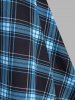 Solid Color Short Sleeve Longline T Shirt and Vintage Plaid Print Slit A Line Midi Skirt Outfit -  