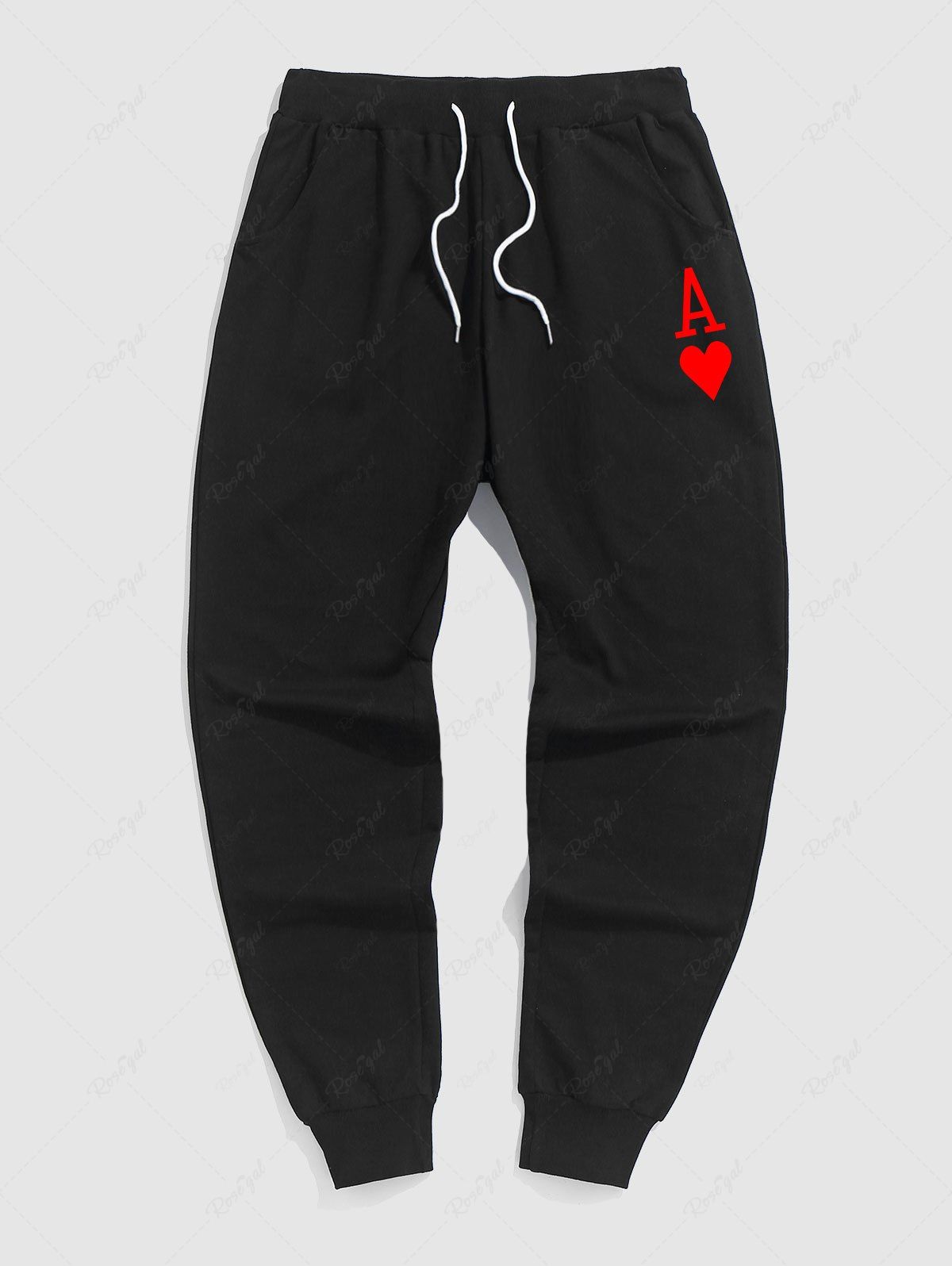 Store Playing Card Pattern Sport Jogger Pants  