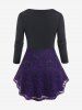 T-shirt Evasé Gothique Panneau en Dentelle à Lacets - Concorde 5x | US 30-32