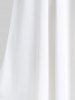 Top Tunique en Couleur Unie Grande Taille et Corset Bouclé avec Chaîne - Blanc 4X | US 26-28