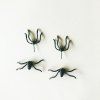 Boucles D'Oreilles Exagérées Gothiques Araignées - Noir 