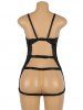 Plus Size Sexy Intimate Underwire Plunge Cutout Lingerie Dress -  