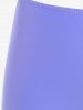 Plus Size Solid Basic Boyshorts Swimsuit -  