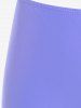 Maillot de Bain de Base en Couleur Unie de Grande Taille - Violet clair 