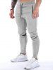 Drawstring Elastic Waist Casual Sport Jogger Sweatpants -  