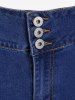 Plus Size Dip Dye Ripped Jeans -  
