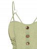 Flower Embroidery Lace Up O Ring Adjustable Straps A Line Dress -  
