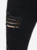 Plus Size Ripped Frayed Skinny Jeans -  
