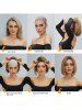 Halloween Christmas Gray Gradient Long Wavy Synthetic Wig (Without Accessory) -  