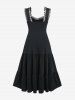 Gothic Sweetheart Lace Up Maxi Dress -  