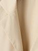 Tailored Collar Solid Color Short Sleeves Shirt -  