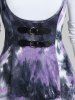 Off the Shoulder Ruffle Top and Tie Dye High Low Midi Dress Two Piece Set -  
