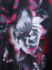Gothic Rose Butterfly Printed Raglan Sleeves Tee -  