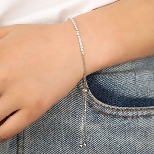 Adjustable Rhinestone Chain Bracelet Jewelry