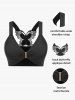 Haut de Soutien-Gorge Papillon en Dentelle en Courbe de Grande Taille - Noir 2X