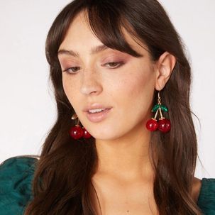 Cute Cherry Dangle Drop Earrings