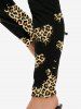 Plus Size Animal Leopard Print High Rise Skinny Leggings -  