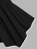 Plus Size Leaf Flower Lace Panel Cold Shoulder Empire Waist Casual T Shirt -  