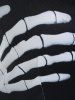 Robe Evasée Gothique à Imprimé Squelette à Carreaux à Lacets - Noir L | États-Unis 12