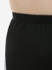 Colorblock Side Pockets Plus Size Skinny Pants -  