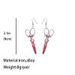 Halloween Bloodstain Scissor Drop Earrings -  