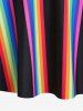 Plus Size Padded Rainbow Twist Backless Tankini Top -  