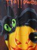 T-shirt D'Halloween à Imprimé Graphique Chat Citrouille Lettre Grande Taille - Jaune 4X | US 26-28