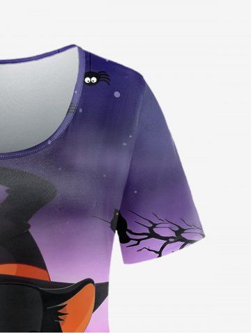 Pumpkin Mouse Print Halloween T-shirt