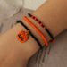 3Pcs Halloween Beaded Pumpkin Bracelet -  