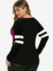 Halloween Moon Pumpkin Castle Print Raglan Sleeve T-shirt -  