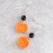 Halloween Ghost Pumpkin Drop Earrings -  