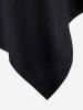 Robe Gothique Mouchoir Découpée à Lacets - Noir 2x | US 18-20