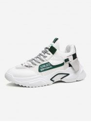 Letter Colorblock Chunky Soles Sneakers -  