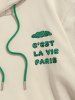 Colorblock Graphic Hoodie -  