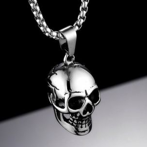 Gothic Unisex Skull Pendant Necklace