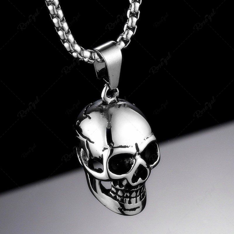 Shops Gothic Unisex Skull Pendant Necklace  