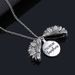 Openable Lettering Sunflower Pendant Necklace Jewelry -  