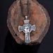 Vintage Ethnic Crown Cross Pendant Necklace -  