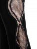 Plus Size Hollow Out Pull On Flare Pants -  