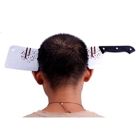 Halloween Simulation Kitchen Knife Headband Cosplay Headband Party Supplies - MULTI