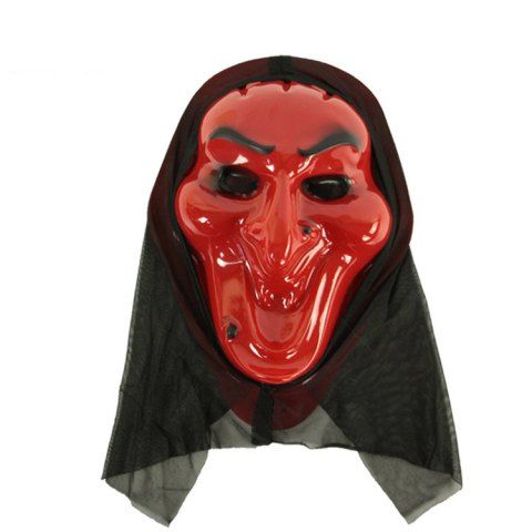 Halloween Mask Skull Hood Mask Gothic Cosplay Mask - MULTI
